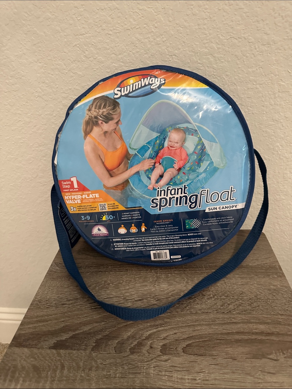Swimways Infant Spring Float with Sun Canopy - 50+ UPF